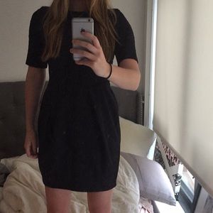 Black dress with short sleeves, new with tags